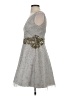 Aidan Mattox 100% Polyester Stars Gray Cocktail Dress Size 2 - photo 5