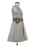 Aidan Mattox 100% Polyester Stars Gray Cocktail Dress Size 2 - photo 4