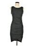 Leith Solid Gray Casual Dress Size M - photo 1