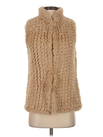 Aqua Faux Fur Vest (view 1)