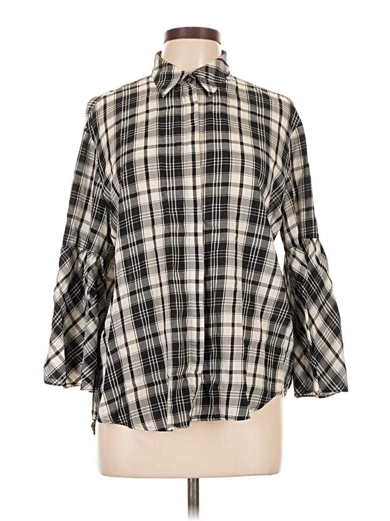 Pre-owned Polo Ralph Lauren 3/4 Sleeve Blouse In Black