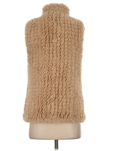 Aqua Faux Fur Vest (view 2)