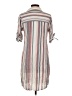J Gee 100% Rayon Stripes Tan Casual Dress Size S - photo 2