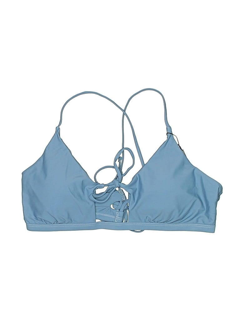 Pre-owned Zaful Swimsuit Top Blue Swimwear