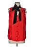 Anne Klein 100% Polyester Red Sleeveless Blouse Size L - photo 1