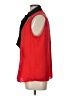 Anne Klein 100% Polyester Red Sleeveless Blouse Size L - photo 5