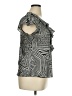 Sunny Leigh Silver Short Sleeve Blouse Size XL - photo 4