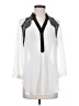 Iz Byer 100% Polyester Ivory 3/4 Sleeve Blouse Size S - photo 1