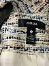Aqua 100% Polyester Tweed Gold Blazer Size S - photo 6