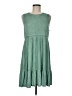 Umgee Solid Green Casual Dress Size M - photo 1