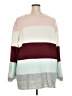 Lane Bryant Color Block Burgundy Pullover Sweater Size 26 - 28 Plus - photo 2