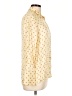 Sandro 100% Viscose Polka Dots Yellow Long Sleeve Blouse Size Lg (3) - photo 4