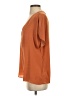 Hux 100% Polyester Orange Short Sleeve Blouse Size S - photo 5