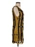 Free People 100% Polyester Tweed Gold Cocktail Dress Size 2 - photo 4
