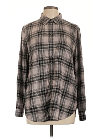 American Eagle Outfitters Long Sleeve Button-Down Shirt (view 1)