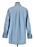 Athleta 100% Polyester Solid Blue Long Sleeve Blouse Size M - photo 2