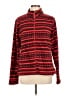 Merona 100% Polyester Stripes Red Track Jacket Size L - photo 1