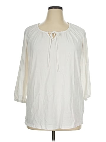 Lands' End 3/4 Sleeve Blouse (view 1)
