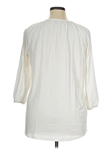 Lands' End 3/4 Sleeve Blouse (view 2)