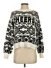 Pink Rose Print Silver Pullover Sweater Size XS - photo 1