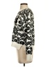 Pink Rose Print Silver Pullover Sweater Size XS - photo 5