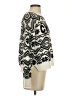Pink Rose Print Silver Pullover Sweater Size XS - photo 4