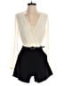 Mustard Seed 100% Polyester Color Block Ivory Black Romper Size S - photo 1