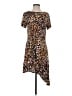 IMAN Animal Print Brown Casual Dress Size S - photo 1
