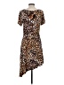 IMAN Animal Print Brown Casual Dress Size S - photo 2