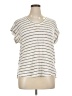 Bobeau Silver Short Sleeve Top Size XL - photo 1