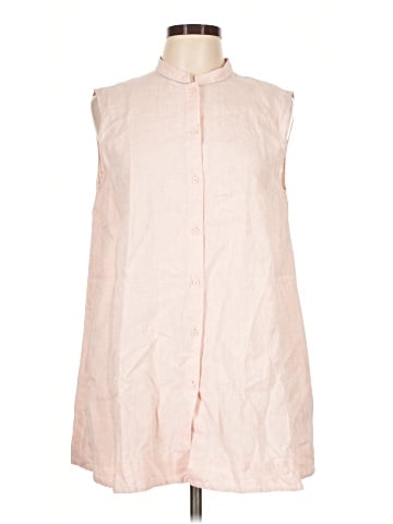 Lafayette 148 New York Sleeveless Button-Down Shirt (view 1)