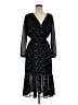 Point Sur 100% Polyester Stars Black Cocktail Dress Size 6 - photo 1