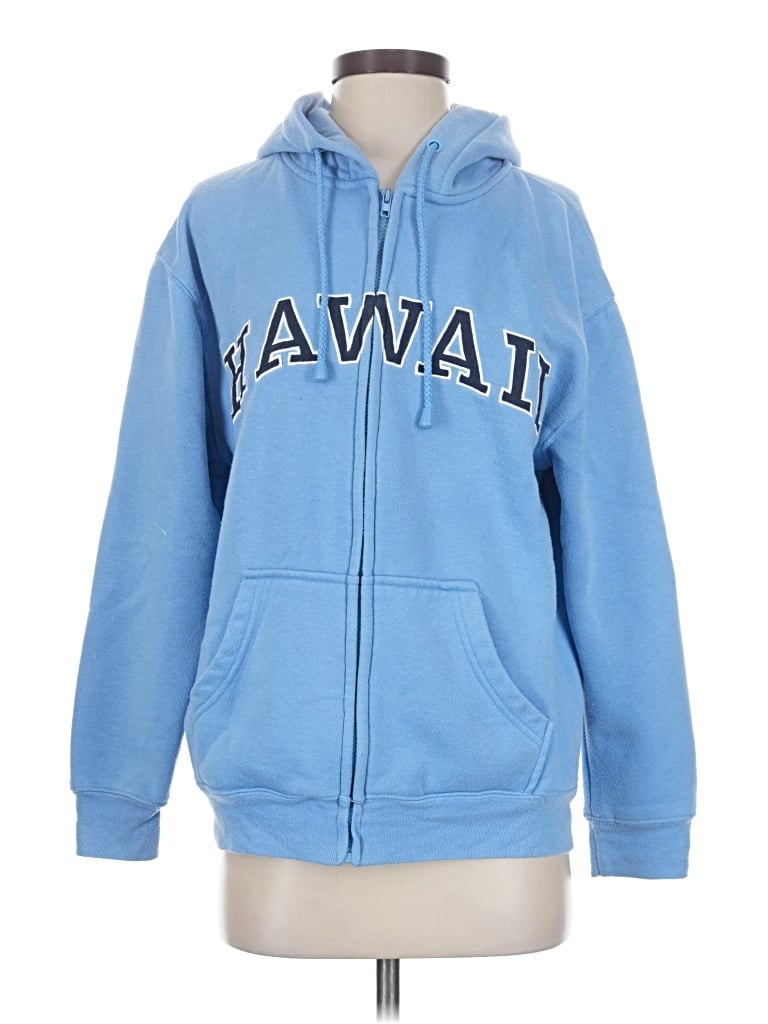 Pre-owned Béaba Zip Up Hoodie In Blue