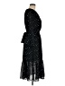 Point Sur 100% Polyester Stars Black Cocktail Dress Size 6 - photo 4