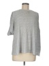 Adrianna Papell Silver 3/4 Sleeve Top Size M - photo 1