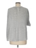 Adrianna Papell Silver 3/4 Sleeve Top Size M - photo 2