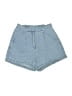 Bishop + Young 100% Polyester Blue Denim Shorts Size S - photo 1