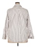Torrid Stripes Ivory 3/4 Sleeve Button-Down Shirt Size 2X Plus (2) - photo 2