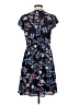 Elle 100% Polyester Print Blue Casual Dress Size S - photo 2