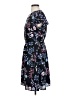 Elle 100% Polyester Print Blue Casual Dress Size S - photo 5