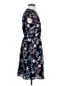 Elle 100% Polyester Print Blue Casual Dress Size S - photo 4