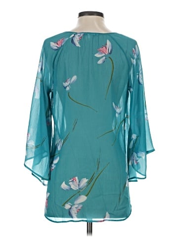 Lavender Brown 3/4 Sleeve Blouse (view 2)