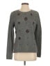 Ann Taylor LOFT 100% Cotton Floral Gray Pullover Sweater Size S - photo 1