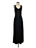 Peach Solid Black Casual Dress Size XS - photo 1