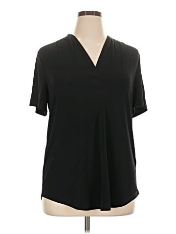 JM Collection Short Sleeve Blouse (view 1)