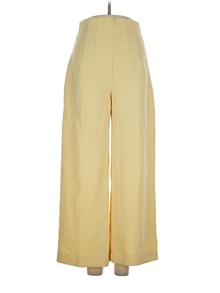 Pre-owned Zara Casual Pants In Yellow