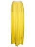 Tibi 100% Silk Yellow Silk Skirt Size 8 - photo 1