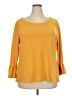 Lord & Taylor Yellow Pullover Sweater Size 2X - photo 1