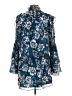 Parker 100% Polyester Blue Cocktail Dress Size L - photo 2