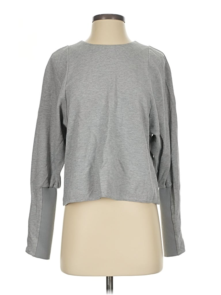 Pre-owned Tibi Long Sleeve T-shirt In Gray